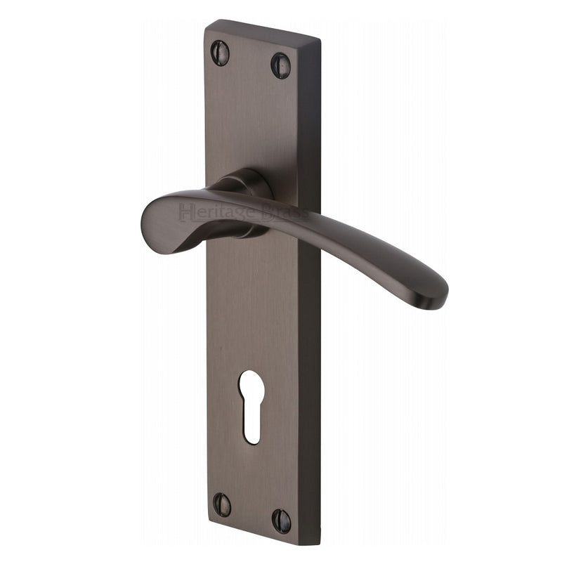 M.Marcus Sophia Lock Handles - Matt Bronze