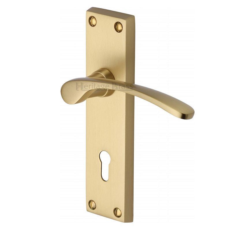 M.Marcus Sophia Lock Handles Satin Brass