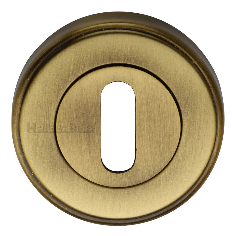 M.Marcus Lever Key Escutcheon 50mmØ - Antique Brass