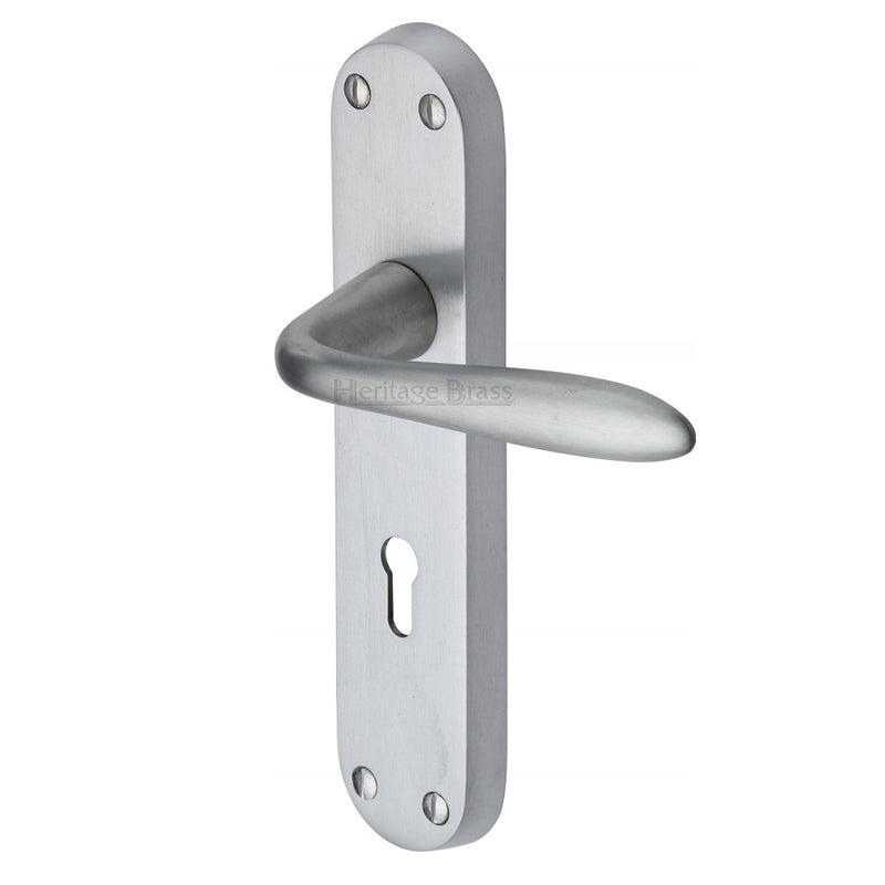 M.Marcus Sutton Lock Handles - Satin Chrome