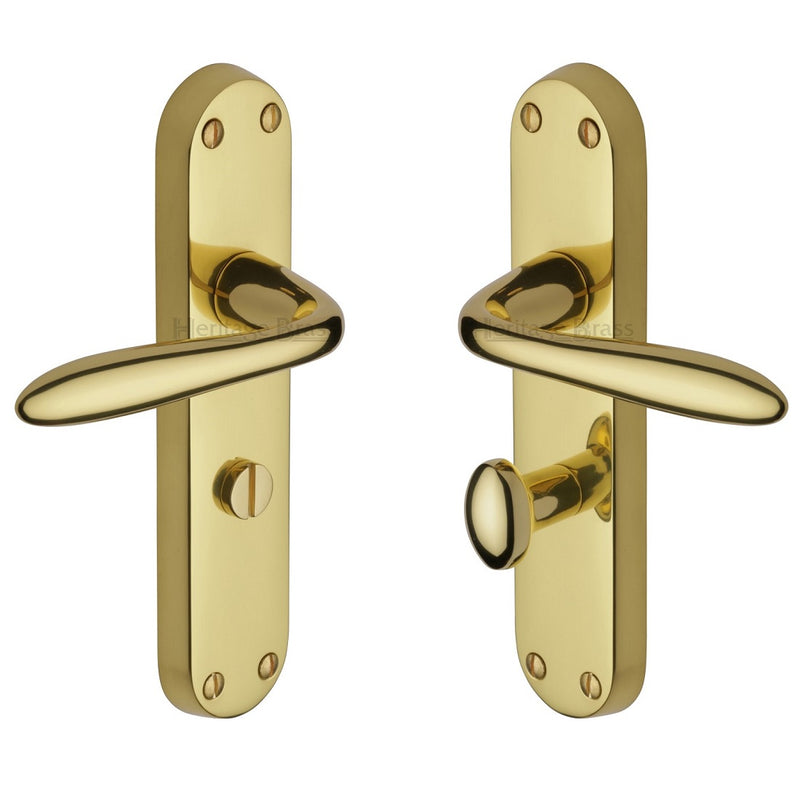 M.Marcus Sutton Bathroom Handles - Polished Brass
