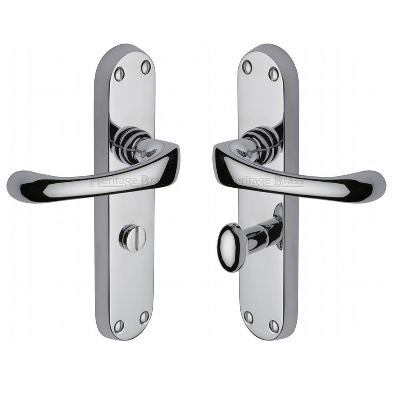 M.Marcus Gloucester Bathroom Handles - Polished Chrome