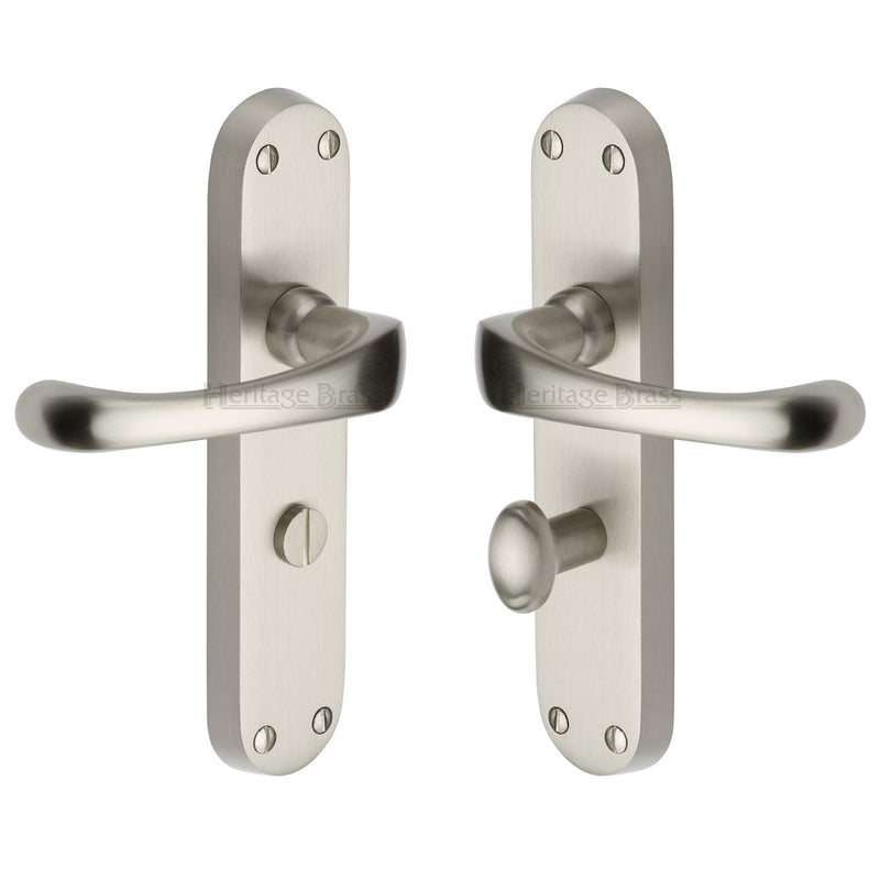 M.Marcus Gloucester Bathroom Handles - Satin Nickel