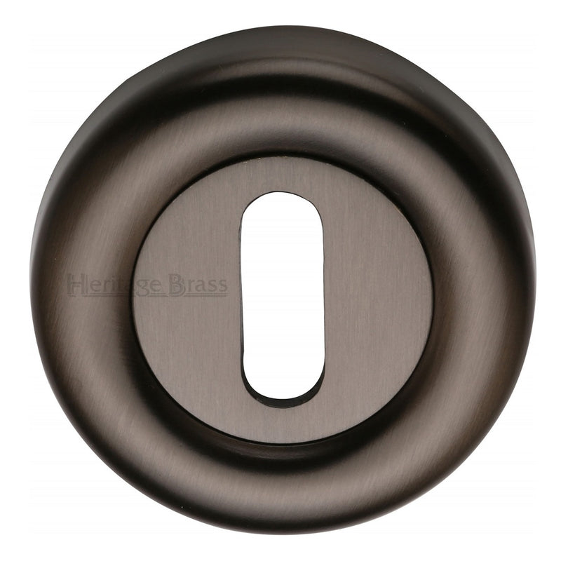 M.Marcus Colonial Lever Key Escutcheon 53mmØ - Matt Bronze