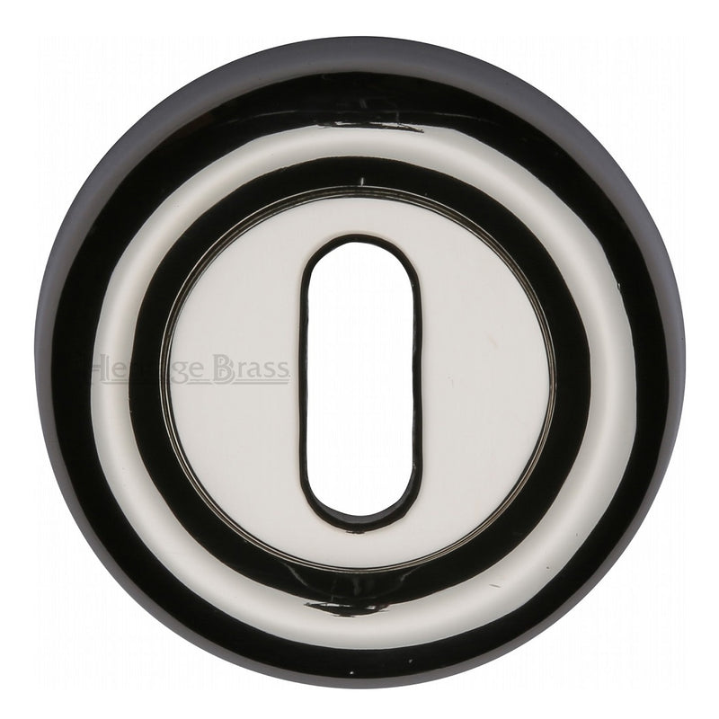 M.Marcus Colonial Lever Key Escutcheon 53mmØ - Polished Nickel