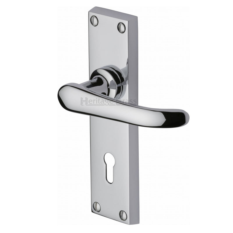 M.Marcus Windsor Lock Handles Polished Chrome