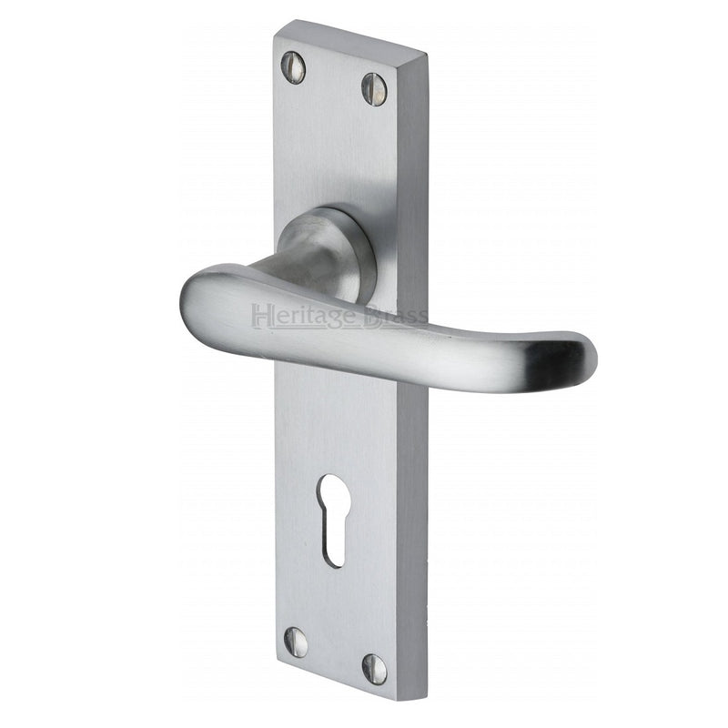 M.Marcus Windsor Lock Handles - Satin Chrome