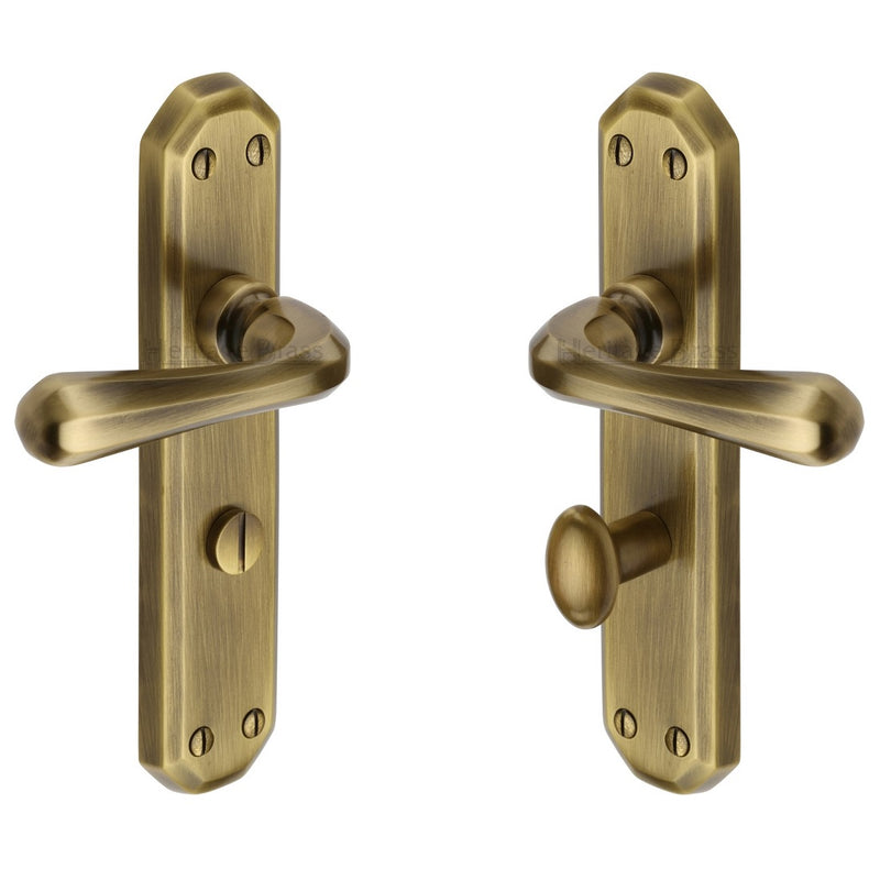 M.Marcus Charlbury Bathroom Handles - Antique Brass
