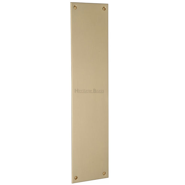 M.Marcus Finger Plate 305mm x 76mm - Polished Brass