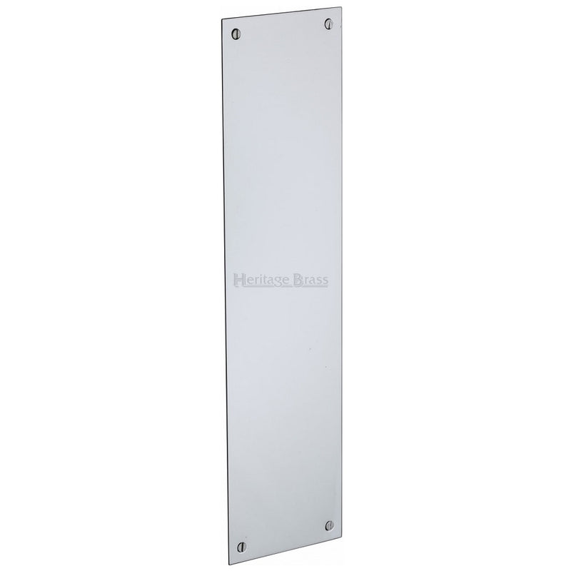 M.Marcus Finger Plate 305mm x 76mm - Polished Chrome