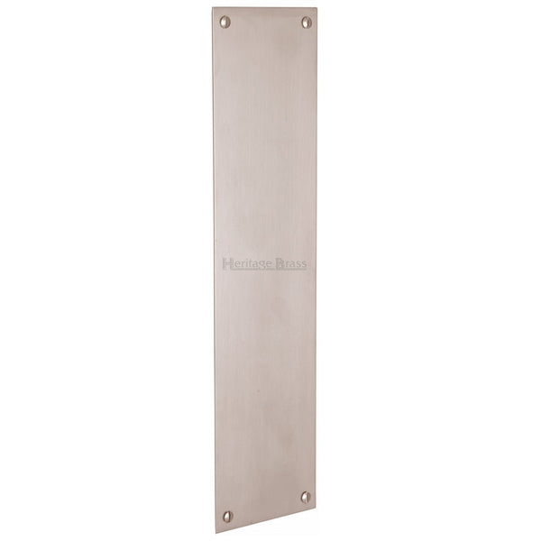M.Marcus Finger Plate 305mm x 76mm - Satin Nickel