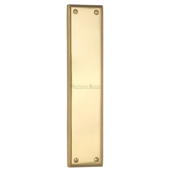 M.Marcus Finger Plate 282mm x 63mm - Polished Brass