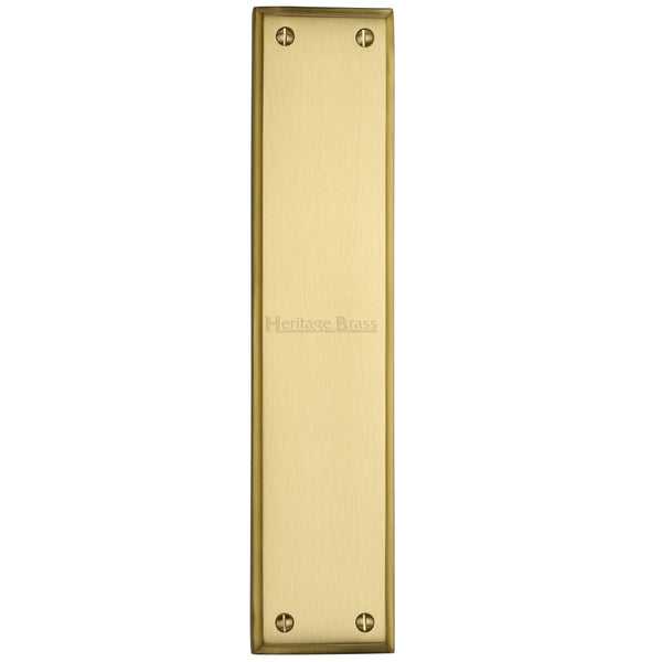 M.Marcus Finger Plate 282mm x 63mm - Satin Brass