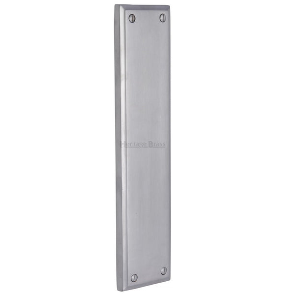 M.Marcus Finger Plate 282mm x 63mm - Satin Chrome