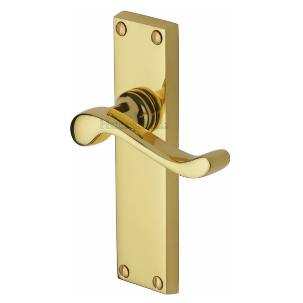 M.Marcus Bedford Latch Handles - Polished Brass