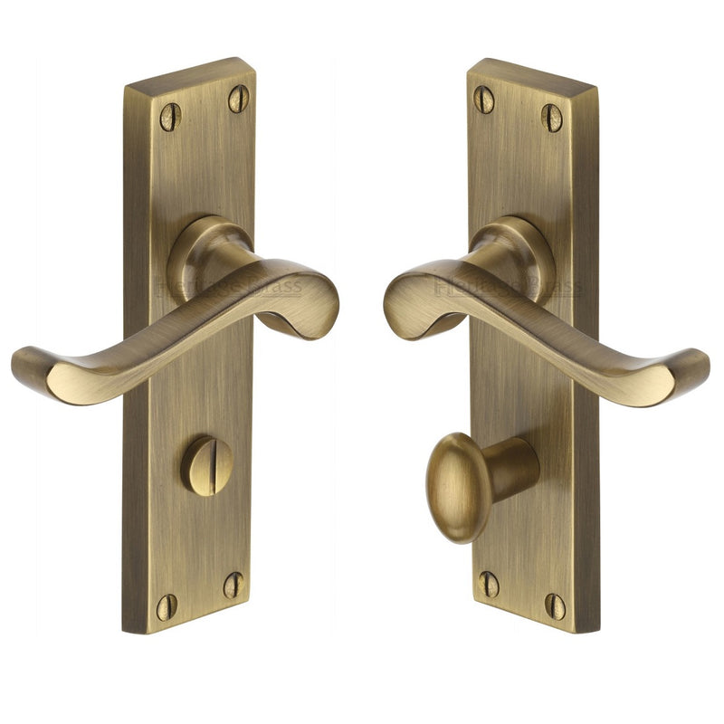M.Marcus Bedford Bathroom Handles - Antique Brass