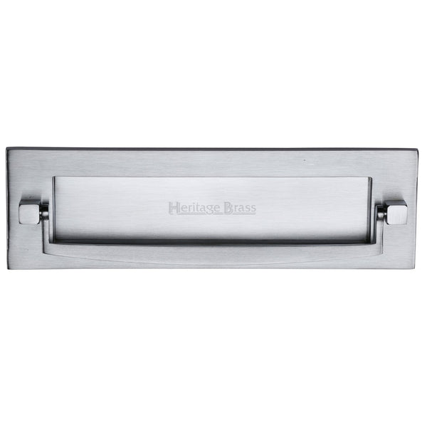M.Marcus Letter Plate with Knocker 254x79mm - Satin Chrome