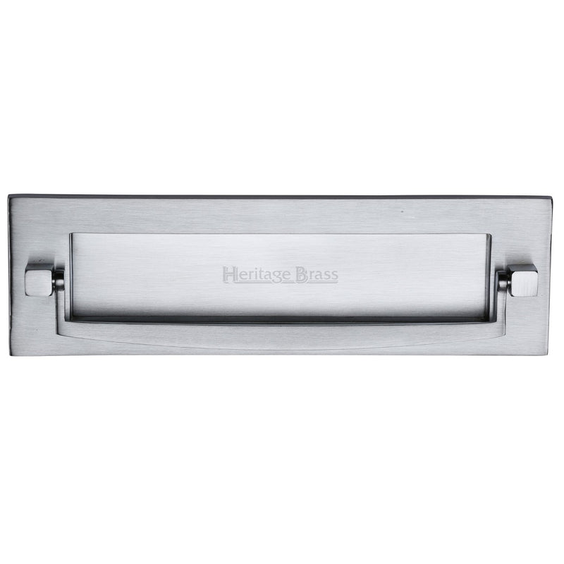 M.Marcus Letter Plate with Knocker 254x79mm - Satin Chrome