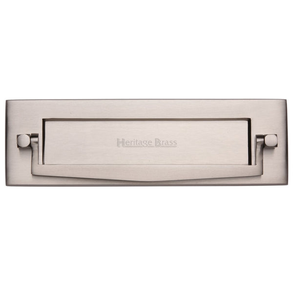 M.Marcus Letter Plate with Knocker 254x79mm - Satin Nickel