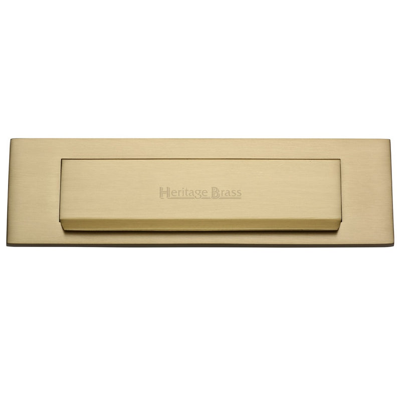 M.Marcus Gravity Flap Letter Plate 280x80mm - Satin Brass