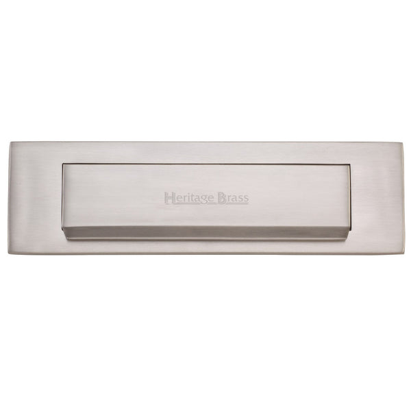 M.Marcus Gravity Flap Letter Plate 280x80mm - Satin Nickel