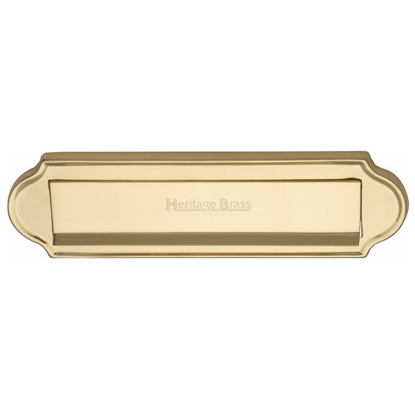 M.Marcus Gravity Flap Letter Plate 280x78mm - Polished Brass