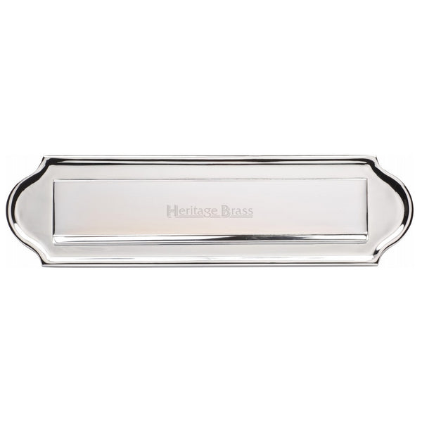 M.Marcus Gravity Flap Letter Plate 280x78mm - Polished Chrome
