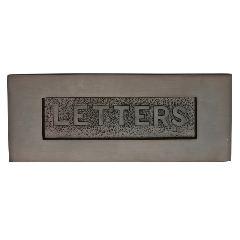 M.Marcus Embossed Letter Plate 254x101mm - Matt Bronze
