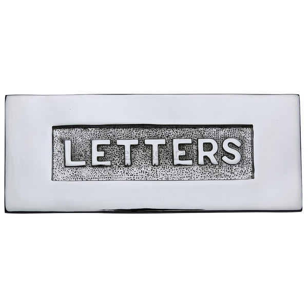 M.Marcus Embossed Letter Plate 254x101mm - Polished Chrome