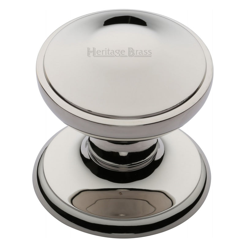 M.Marcus Round Centre Door Knob 79mm (3") - Polished Nickel