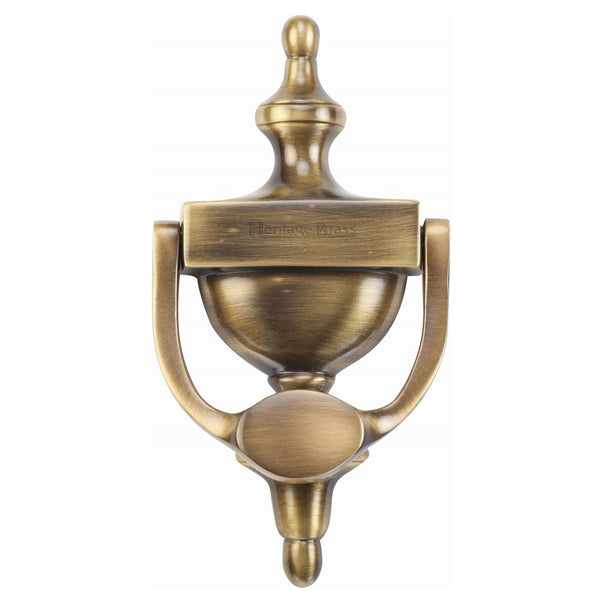 M.Marcus Urn Door Knocker 195mm - Antique Brass