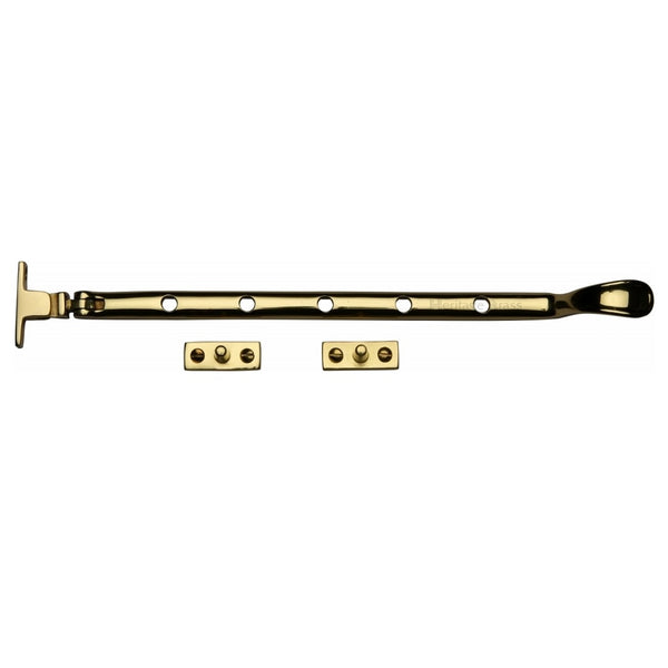 M.Marcus Casement Stay 305mm (12") - Polished Brass