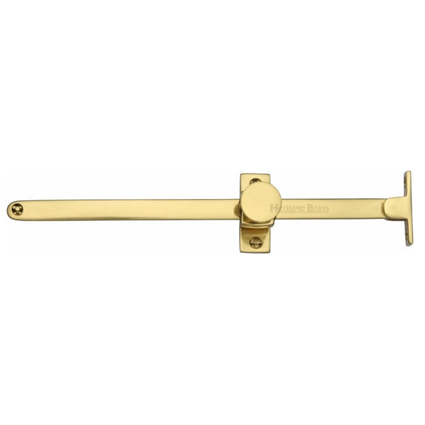 M.Marcus Sliding Casement Stay 254mm (10") - Polished Brass