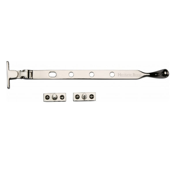 M.Marcus Ball Casement Stay 254mm (10") - Polished Nickel