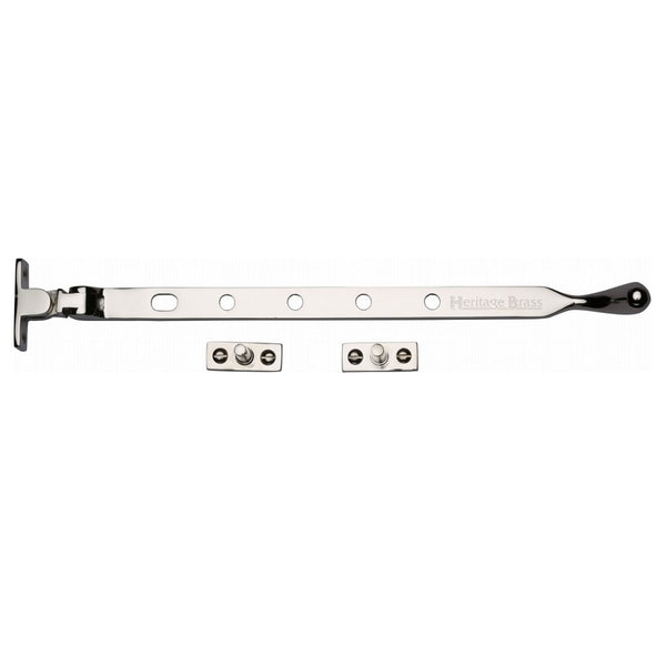 M.Marcus Ball Casement Stay 305mm (12") - Polished Nickel