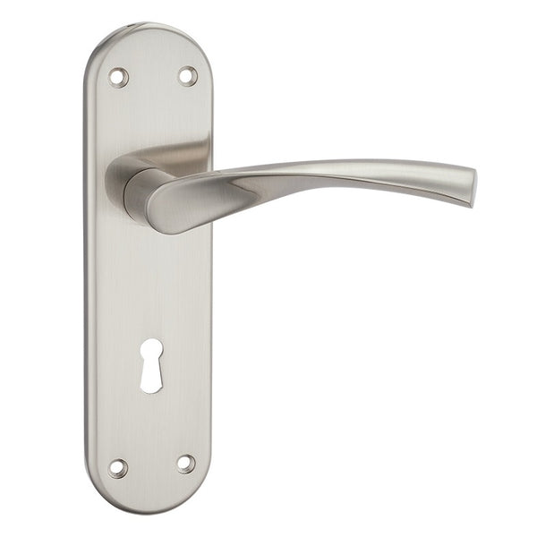 Fortessa Verto Lever Lock Handles - Satin Nickel