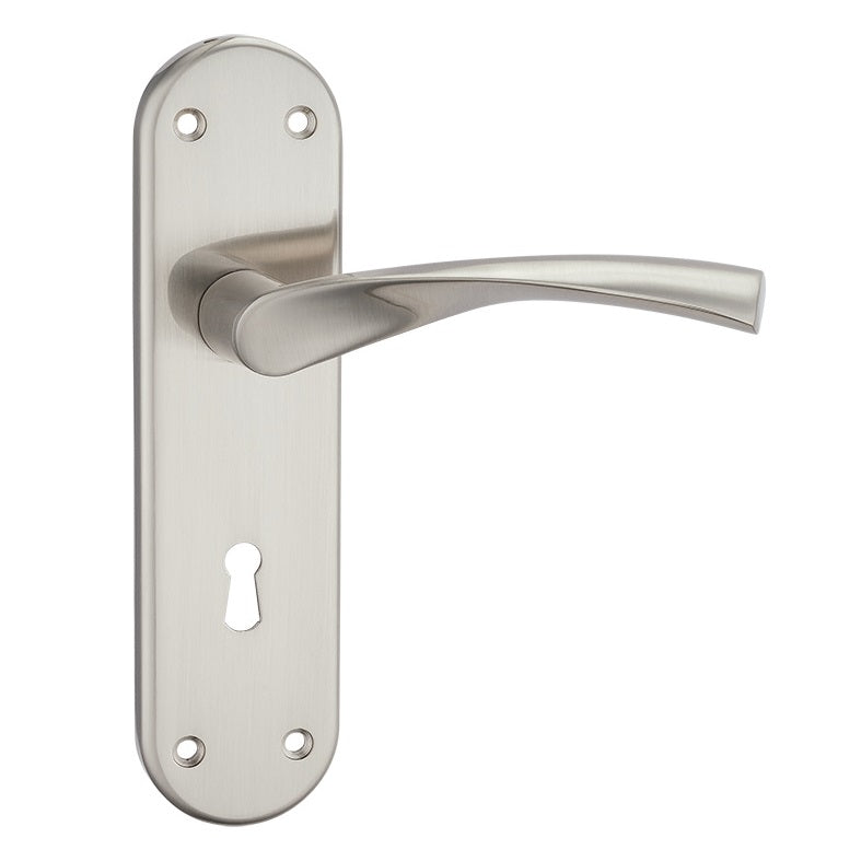 Fortessa Verto Lever Lock Handles - Satin Nickel