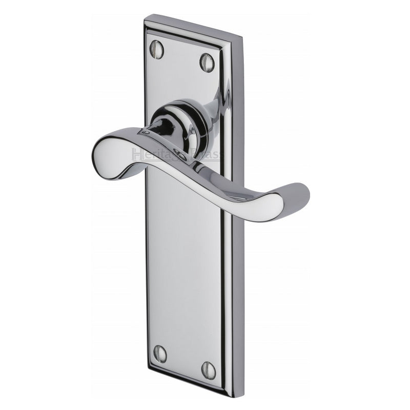 M.Marcus Edwardian Latch Handles - Polished Chrome