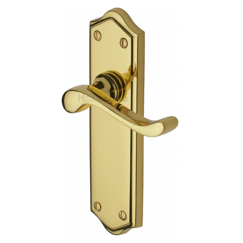 M.Marcus Buckingham Latch Handles - Polished Brass