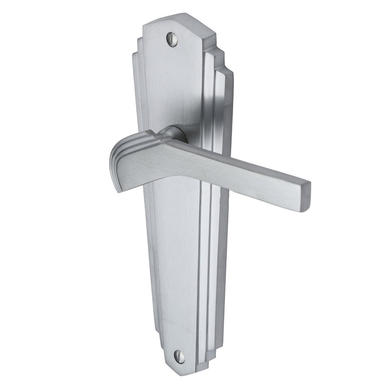 M.Marcus Waldorf Latch Handles - Satin Chrome