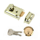 Yale 77 Traditional Rim Nightlatch - 60mm Backset - Brass Case with Brass Cylinder