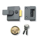 Yale 84 Non-Deadlocking Rim Nightlatch - 40mm Backset - DMG Case with Brass Cylinder