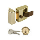 Yale 85 Deadlocking Rim Nightlatch - 40mm Backset - Brass Case with Brass Cylinder
