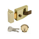 Yale 89 Deadlocking Rim Nightlatch - 60mm Backset - Brass Case with Brass Cylinder
